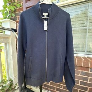 NWT J Crew Cotton milano-stitch coach's sweater-